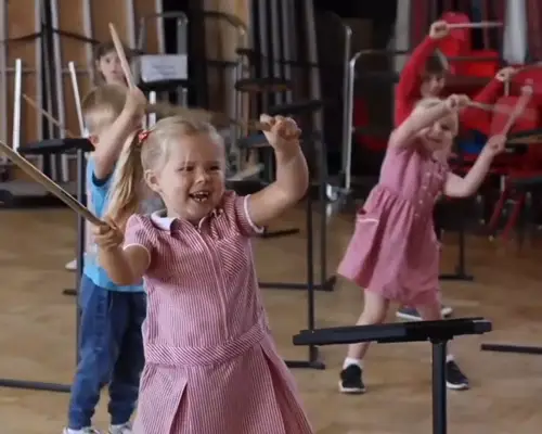 Drumba class in school